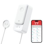 SwitchBot WiFi Water Sensor, Smart Water Leak Detector, 100dB Adjustable Alerts & App Alerts, IP67 Waterproof, Wireless Detector for Home with 1m (3.28ft) Sensing Cable, No Hub Required (Support 2.4G)