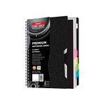 Luxor 5 Subject Notebook | 70 gsm Paper | Single Ruled | Pages - 300 | Count - 1 | 14 x 21.6 CM | Spiral Binding | Versatile for School, Home & Office | Pro & Student-Friendly