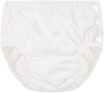 Durio Reusable Swim Diapers Washable Baby Swim Diaper Unisex Infant Toddler Swimming Diapers A White 2-3T