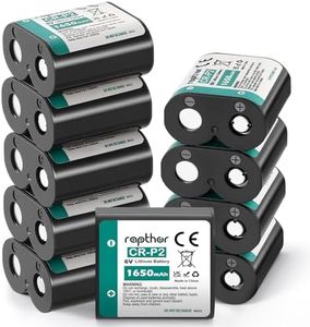 rapthor CR-P2 6V 1650mAh Lithium Photo Battery, 10 Pack CRP2 223A Replacement for DL223A, EL223AP, 2CR-P2, Cameras, Flash Units, Rangefinders, Motion Sensor Faucets and Security Devices