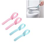 YTM 4 Pcs Toilet Seat Lifter Band, Foldable Toilet Cover Seat Lid Lifter Handle Bathroom Accessories