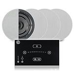 Systemline E50 Built-In Bluetooth Hi-Fi Speaker System and Q Acoustics Qi65CB Ceiling Speakers (2 Pair 6.5" Qi65CB Ceiling Speakers)