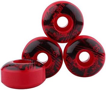 Focket Ruedas de patineta Longboard, 52 mm x 30 mm 3 Piezas duraderas Ruedas de monopatín Longboard, para DIY Patinetas eléctricas(Rojo)