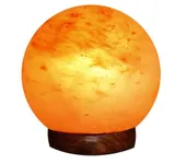 Divine Light * Globe Shape * Himalayan Pink Rock Salt LAMP, Crystal LAMP, for Positive Energy, Healing, FENG Shui, VAASTU & Home Decor (Globe)