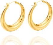 Gold Hoop Earrings For Women 18k Go