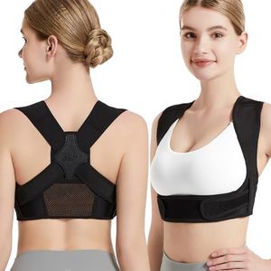 JMPOSE Posture Corrector for Back Support: Adjustable Shoulder Posture Brace for Men and Women (Large/X-Large)