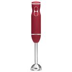 Chefman Immersion Blender, 800W Hand Blender with Stainless Steel Blades, Powerful Electric Ice Crushing 2-speed Control Handheld Food Mixer, Purées, Smoothies, Shakes, Sauces & Soups, Red