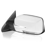 Spec-D Tuning LED Signal Power Heat Chrome Foldable Left Driver Side Mirror Compatible with 2009-2012 Dodge Ram 1500