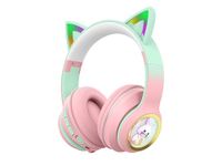 Litvibes Bluetooth Wireless On Ear Headphones,Upto 300 Hours Standby Time,Padded Ear Cushions With LED,Button Controls & 360° Surround Sound Quality,Cute Cartoon Design|Birthday Gift - (RANDOM COLORS)