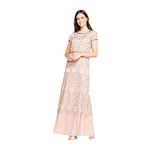 Adrianna Papell Women's 191916100 Dress, Pink (Taupe/Pink T-P), 10 (Size: 6)