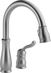 Delta Faucet Leland Brushed Nickel Kitchen Faucet, Kitchen Faucets with Pull Down Sprayer, Kitchen Sink Faucet, Faucet for Kitchen Sink with Magnetic Docking Spray Head, Arctic Stainless 978-AR-DST