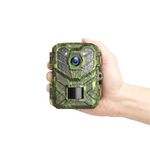 Coolifepro Trail Cameras, Mini Camera de Chasse 1080P 24MP Trail Cam, Game Camera with Night Vision, IP66 Waterproof Camera Chasse Hunting Camera for Outdoor, Garden, Yard Wildlife Monitoring