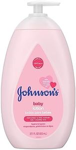 Johnson's Moisturizing Mild Pink Baby Lotion with Coconut Oil for Delicate Baby Skin, Paraben-, Phthalate- & Dye-Free, Hypoallergenic & Dermatologist-Tested, Baby Skin Care, 27.1 Fl. Oz