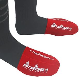 Hot Sockee - Neoprene Toe Warmers - Worn Inside Shoes or Boots - 3 Sizes - Cycling, Hiking, Winter Sports, Camping, Work & Construction Boots - Large