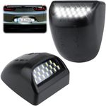 BFXM 2 PCS License Plate Light, Full LED Tag Lights, 6500K White Lamp Assembly Replacement, Compatible for Chevy Silverado 1500 2500 3500 Suburban Tahoe GMC Sierra Yukon XL for Escalade