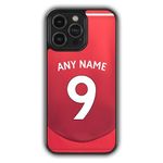 mypetsdirect.co.uk iPhone XR Personalised Manchester Football Phone Case - Custom Name Number Utd Cover Compatible for iPhone + Galaxy - Customised Gift for Boys and Girls, 2024-2025 Kit