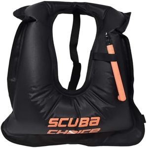 Scuba Choice Adult Black Snorkel Vest w/Name Box, Large