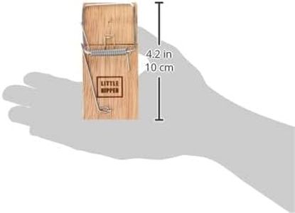 Pest-Stop Little Nipper Wooden Mouse Traps, Reusable Snap, 2-Pack