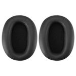 ECSiNG 1 Pair Ear Pads Replacement Compatible with Sony WH-1000XM2 MDR-1000X Headphone Protein Leather Foam Ear Cushion Earphone Accessories Black