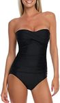 RELLECIGA Women's Black Strapless O