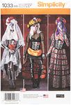 Simplicity Creative Patterns US1033H5 Misses Day of The Dead Costumes, Size H5 (6-8-10-12-14)