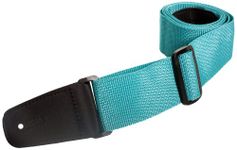 Henry Heller HPOLM-TEA 2-Inch Wide Vegan Nylon Guitar Strap - Teal