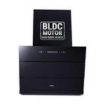 Elica 60cm 1500 m3/hr BLDC Filterless Autoclean Kitchen Chimney with 15 Years Warranty (EFL 3V 601 BLDC HAC LTW MS NERO), Black