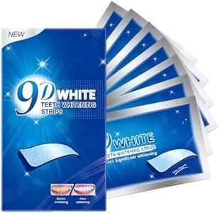42 Pcs 9D Teeth Whitening Strips, Safe and Insensitive Teeth Whitening Strips Crest Kit,Household Crest, Effectively Remove Stains, Teeth Whiteningin Half An Hour, Mint Flavor