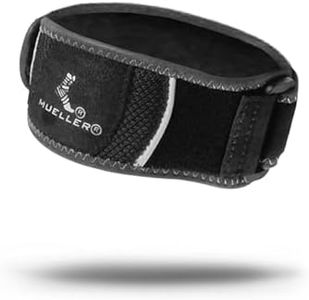 MUELLER Sports Medicine HG80 Premium Tennis Elbow Brace, Black, Small/Medium