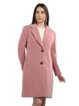 PLAGG Women Winter Wear Solid Long length Stylish Overcoat with wool blend and comfort fit