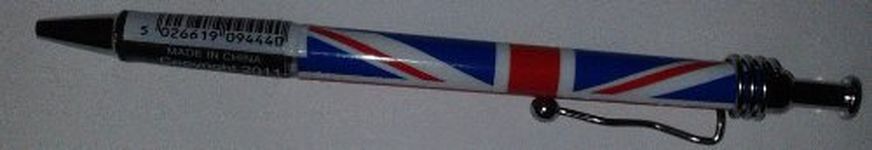 Toyland Union Jack UK Flag Novelty Commemorative Pen