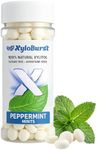 XyloBurst - Xylitol Mints | Sugar Free Breath Mints for Oral Health | Gluten Free, Vegan, Keto Friendly | Aspartame Free Mints | Peppermint | 200 Count Jar