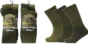 Rozgul 6 Pairs Men's Military Socks Army Thermal Hiking Boots Walking Patrol Combat Boots warm Cotton Rich Socks Size 6-11 (12)
