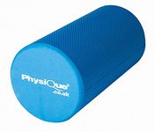 Physique Pro Foam Roller Blue - Back, Leg and Body Deep Tissue Muscle Massage - Gym and Exercise Roller for Trigger Point Self Massage and Muscle Tension Relief (30CM Full Round)