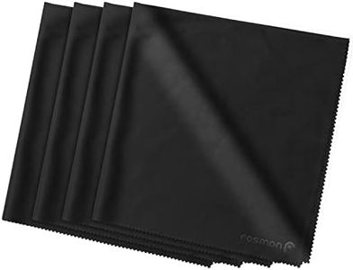 Fosmon Microfiber Cleaning Cloths (4 Pack), [16 x 16 inches / 40.6 x 40.6cm] Extra Large Dust Rag Towels for LCD Screen, Digital Video Camera Lens, Laptop, HDTV, PC, Monitor Screen, Smartphone, Tablet