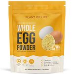 Dried Whole Egg Powder by Plant of Life - 100% Pure & Natural, Local-Canadian Farmed, for Camping, Daily Cooking, Emergency Food Storage, Easy to Use.