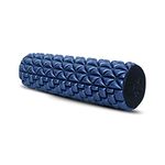 Diablo Self Myofascial Release, Self massage, Trigger Point release, Mobility, Acupressure Back, Therapy Yoga Gym Physio Injury Foam Roller (Size 17 Inch) (Navy Blue)