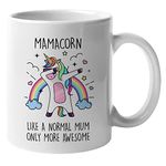 DigiPrint Graphics MAMACORN, Like a Normal Mum Only More Awesome | Funny Coffee Cup | Novelty Tea Mug Gift | White, Present, Quality Printed (MUG017)