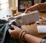 Primespot Electric Handy Stitch Mini Sewing Machine | Portable Handheld Silai Machine for Quick Stitching & Clothes Repair | Lightweight Stapler Style Sewing Tool for Home & Travel Use silai