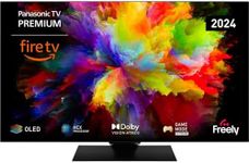 Panasonic TV-65Z80AEY Z80 Series 65 inch 4K Ultra HD OLED Smart TV, 2024, Fire TV, Freely, Dolby Vision & Atmos, Alexa Voice Control, Airplay, Black