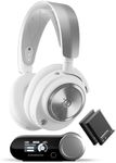 SteelSeries Arctis Nova Pro Wireless Multi-System Gaming Headset - Neodymium Magnetic Drivers - Active Noise Cancellation - Infinity Power System - ClearCast Gen 2Mic - PC, PS5, Switch, Mobile - White