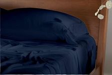 Twin XL Sheets, Dorm Twin XL Sheets, 100% Microfiber Twin Extra Long Sheets, 4 Pcs Twin XL Bedding Set to fit Upto 16" Deep Twin XL Mattress, Twin XL Bed Sheets, Extra Soft Twin Long Sheets (Navy)