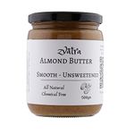 Zvatra Almond Butter Unsweetened Creamy (500 Gm) | Made To Order | Organic Natural Smooth Nut Butter | Vegan Keto | Slow Roasted & Stone Ground