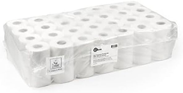 BOVE Papier toilette 3 plis 250 feuilles, 56 rouleaux (7 paquets de 8 rouleaux), blanc, 100 % cellulose gaufrée (8101000) – Papier toilette extra doux