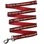 NFL PET Leash San Francisco 49ers Dog Leash, Large Football Team Leash for Dogs & Cats. A Shiny & Colorful Cat Leash & Dog Leash Licensed by The NFL