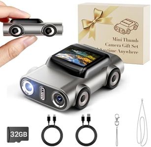 Mini Keychain Digital Camera:4K Digital Car Shape Tiny Camera with 32GB Card, 64MP Pocket Video Camera, 1" HD Display, 400mAh Battery Portable Small Cameras with Elegant Gift Box for Travel,Kids,Gifts