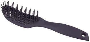 PERFEHAIR Curved Blow Dryer Vent Brush, Plastic Hair Brush for Short Hair, Vented Wet Hair Brush for Men and Women