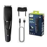 Philips Beard Trimmer Series 3000 - Electric Beard Trimmer for Men with Self-Sharpening Blades, Lift & Trim System, 60 Min Cordless Use and 1 Hour Charge (Model BT3233/15)