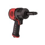 Chicago Pneumatic CP7748-2 - 1/2 Inch Air Impact Wrench with 2 Inch Extended Anvil, Pistol Handle, Max Torque Reverse Output 959 ft. lbf / 1300 Nm, 7000 RPM, Twin Hammer