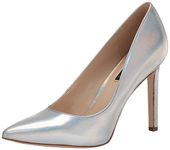 Nine West Womens Tatiana Dress Pump, Silver, 8